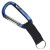Custom 2" Small Carabiner with Web Strap - Metallic Blue