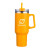 Custom 40 oz. Double Wall Tumbler with Handle and Straw - Yellow