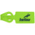 Custom Large Silicone Luggage Tag - Neon Green