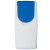Custom First Aid Snap Top Safety Kit - White with Royal Blue - Closed