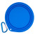 Custom Collapsible Pet Bowl with 2" Carabiner - Royal Blue
