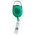 Custom Premium Retractable Badge Holder - Translucent Green