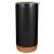 Custom 16 oz Estate Double Walled Stainless Tumbler with Cork Bottom - Black
