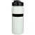 20 oz Sportster Bottle with Silicone Gripper Band & Flip Top Lid - White