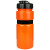 20 oz Sportster Bottle with Silicone Gripper Band & Flip Top Lid - Orange