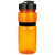 20 oz Sportster Bottle with Silicone Gripper Band & Flip Top Lid - Translucent Orange