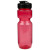 Custom 22 oz Translucent Bike Bottle with Flip Top Lid - Translucent Red