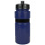 Custom 20 oz Sportster Bottle with Silicone Gripper Band & Push Pull Lid - Navy Blue