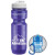 Custom 26 oz Jogger Bottle with Flip Top Lid - Purple with Optional Silicone Tether & Carabiner