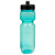 Custom 26 oz Translucent Jogger Bottle with Push Pull Lid - Translucent Aqua