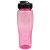 Custom 24 oz Translucent Contour Bottle with Flip Top Lid & Infuser - Translucent Pink