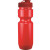 Custom 22oz Bike Bottle with Flip Top Lid - Red