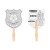 Custom Police Badge Shaped Hand Fan with Full Color Imprint