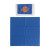 Custom 6" x 6" Microfiber Cloth in Pouch - Blue