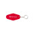 Custom Motel Style Keychain - Red