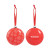 Custom 80MM Shatterproof Flat Ornament - Red