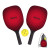 Custom Pickleball Set in Bag - Black with Red