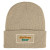 Custom Patch Knit Beanie With Cuff - Tan  - Extra Fee for Additional Imprint Color