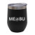 Custom 12 oz Vacuum Wine Cup - Black