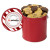 Custom Gallon Cookie Tin with 2 in. Assorted Gourmet Cookies - Red
