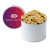 Custom Half Gallon Cookie Tin with 2 in. Gourmet Chocolate Chip Cookies - White