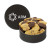 Custom Gourmet Cookie Tin with 2 in Assorted Gourmet Cookies - Black