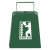 Custom Large Cow Bell - Green