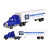 Custom Die Cast Decal Tractor Trailer Truck - Blue