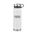 Custom 20 Oz. Vacuum Water Bottle with Removable SS Lid - White
