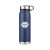 Custom 20 Oz. Vacuum Water Bottle with Removable SS Lid - Navy Blue