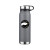 Custom 20 Oz. Vacuum Water Bottle with Removable SS Lid - Gray