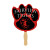 Custom Paw Print Glued Hand Fan