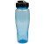Custom 24 oz Translucent Contour Bottle with Flip Top Lid - Translucent Blue