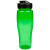 Custom 24 oz Translucent Contour Bottle with Flip Top Lid - Translucent Green