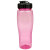 Custom 24 oz Translucent Contour Bottle with Flip Top Lid - Translucent Pink