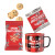 Custom Cocoa and Cookies Gift Set - Red