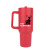 Custom Hydravault FlipStraw Tumbler with Handle 40 oz. - Red - Extra Fee for Multiple Imprint Colors
