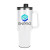 Custom Malden Double Wall Vacuum Seal Mug with Flexible Straw 40 oz. - White