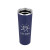Custom Bristol Ribbed Tumbler 18 oz. - Navy