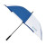 Custom Elements 60" Recycled Auto Open Golf Umbrella - Royal with White