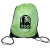 Custom Reflections Drawstring Backpack - Lime Green