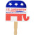 Custom Stock Elephant Graphics Political Hand Fan