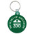 Custom Circle Key Fob - Translucent Green