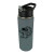 Custom Halcyon 20 oz. Sports Bottle with Flip Straw Lid - Gray