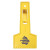 Custom Small Ice Scraper With Visor Clip - Yellow