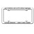 Custom Thin Panel License Plate Frames - White