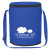 Custom Non-Woven Round Kooler Bag - Royal Blue