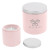 Soy Candle in White Cali Clay Cement - Pink
