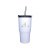 Custom 20 oz. Ares Tumbler with Stainless Straw/Flip Top Lid, Premium Laser Engraved - White
