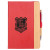 Custom 5.5" x 8.5" FSC Recycled Kia Bamboo Journal - Red
